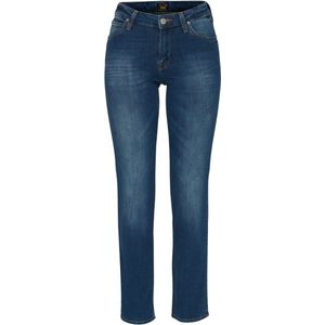 Lee Marion Straight Jeans Blauw Vrouw