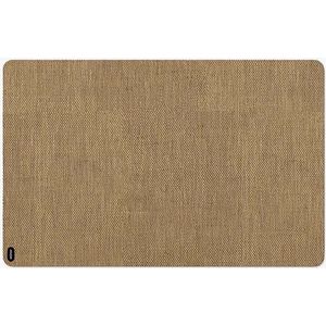 Motif bureaustoelmat - 115x180 cm - geluiddempend “ vloerbeschermer - geschikt voor tapijt & harde vloeren“ anti-slip rubber “ bureau accessoires“ Barbury Naturel