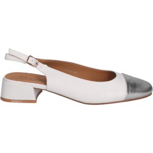 Di Lauro - Adora - Slingback - Wit Zilver - 3,5 cm Hak