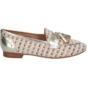 Di Lauro - Alcina - Loafer - Beige - Metallic Leren Details