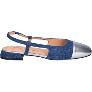 Di Lauro - Aida - Slingback - Denim - Zilver