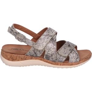 Ella Cruz - Weza - Sandaal - Grijs - Comfortabele en Modieuze Snake Print