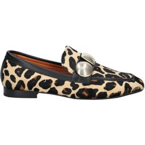 Gioia - Ysa - Loafer - Leopard Brown Black Ponyhair