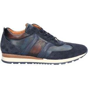 Rapid Soul - Sweder - Casual Veterschoen - Navy - Leer en Suede