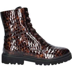 Rapid Soul - Verine - Veterboot - Bruin - Lakleer met Crocoprint