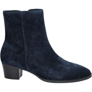 Di Lauro - Gineke - Enkellaars - Blauw - Suede - 4 cm Hakhoogte