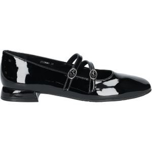 Di Lauro - Cassia - Ballerina - Zwart - Lakleer - Dubbel Verstelbaar Bandje