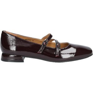 Di Lauro - Cassia - Ballerina - Zwart - Lakleer - Dubbel Verstelbaar Bandje