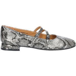 Di Lauro - Cassia - Ballerina - Zwart - Leer met Snakeprint
