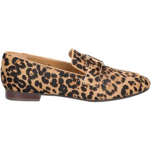 Di Lauro - Catrina - Loafer - Camel - Leopard Print - Metalen Bit