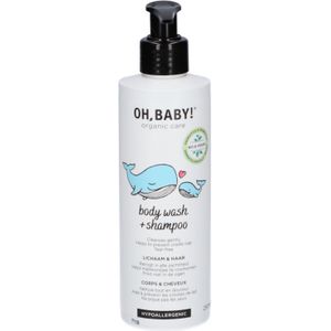 Oh, Baby! Body Wash & Shampoo 250ml | Natuurlijk, Biologisch & Vegan | Prikt niet in de ogen | 2in1 lichaam & haar