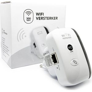 MD-goods ® WiFi Versterker Stopcontact - Gratis Internet Kabel - NL Handleiding - Repeater - 300Mbps - Draadloos