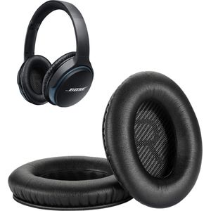Set Oorkussens geschikt voor Bose QuietComfort 35 ii / 35 / 25 / 15 / 2 / Soundtrue - Soundlink Around-Ear AE2 / AE2W / AE2I - Oorkussens voor koptelefoon - Ear pads headphones zwart