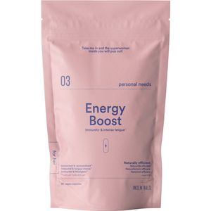 Insentials Energy Boost - Immuniteit & Energie - 30 Vegan Capsules - Tegen Vermoeidheid - Voedingssupplement voor Dagelijks Gebruik