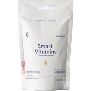 Insentials Smart - Multivitamine Vrouw - 30 Capsules - DHA Omega 3 - Vitamine D3 - Co-enzym Q10 - Dagelijks gebruik - Voedingssupplement voor Vrouwen