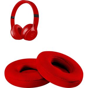 Oorkussens geschikt voor Beats By Dr. Dre Solo 2.0/3.0 wireless - Koptelefoon oorkussens voor Beats Solo rood