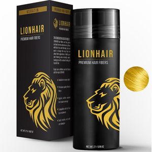 Lionhair Premium Haarpoeder / Volume poeder Voor Kale Plekken - Verbergt Haaruitval In Seconden Voor Mannen & Vrouwen - 27gr - LICHT BLOND