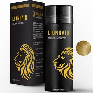 Lionhair Premium Haarpoeder / Volume poeder Voor Kale Plekken - Verbergt Haaruitval In Seconden Voor Mannen & Vrouwen - 27gr - MEDIUM BLOND