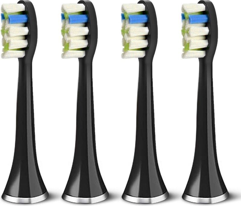 Bintoi - iSonic ProClean - Opzetborstels Elektrische Tandenborstel - Zwart - 4 Stuks