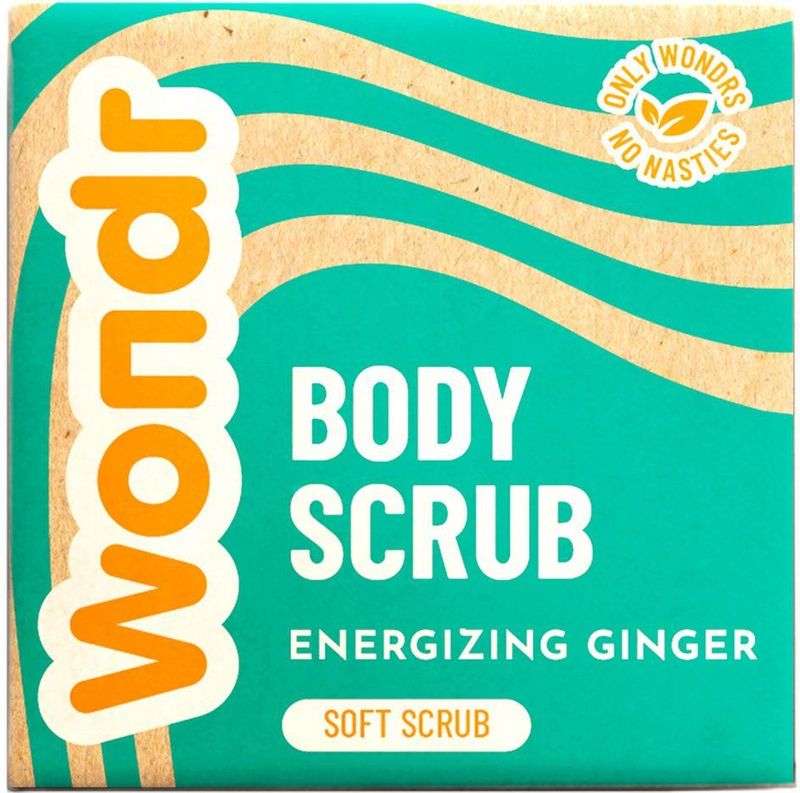 WONDR - Scrub Bar - Energizing Ginger - Gevoelige tot Normale Huid - Hydraterend - 110g