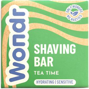 WONDR - Shaving Bar - Tea Time - Voor Gevoelige & Droge Huid - 80g