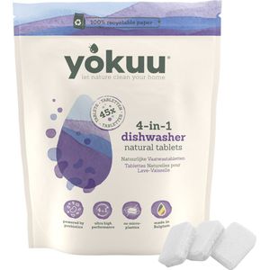 YOKUU - Vaatwastabletten - Krachtige Reiniging - Plasticvrij Verpakt