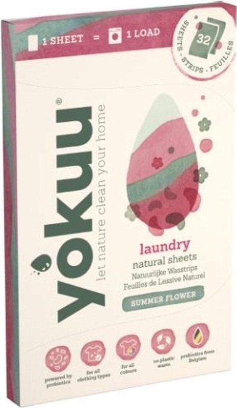 YOKUU Wasstrips - Krachtig Schoon - 64 Stuks - Probiotisch