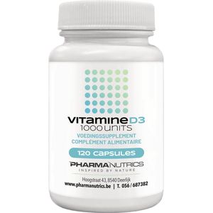 VITAMINE D 1000 IU 240 Caps Pharmanutrics - Natuurlijke vitamine D - Weerstand - Natuurlijk - Voedingssupplement - Immuniteit