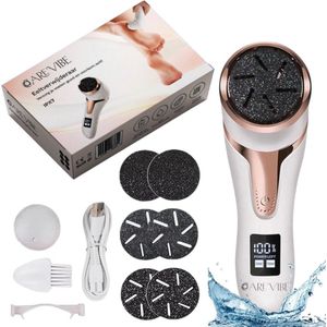 Vonkovic Elektrische Eeltverwijderaar met Zuigfunctie - Incl. 3 Extra Gratis Schuurschijven - Professionele Eeltverwijderaar - Voetvijl - Eeltvijl - Model 2023