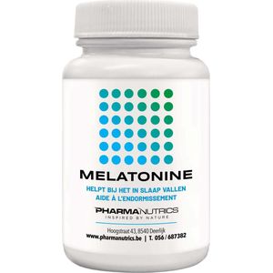 MELATONINE 90 Smelttabletten - Pharmanutrics - Slaap- Jetlag - Bioritme // Natuurlijk // Voedingssupplement // Hypo-allergeen
