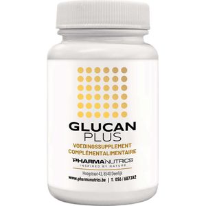 Glucan Plus PharmaNutrics – Beta-Glucanen & Zink Voor Immuun Support (30 V-Caps)