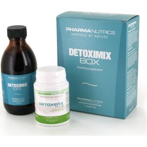 DETOX BOX 200 ML + 60 V-caps Pharmanutrics - Detox kuur- Antioxydanten - Bupleurum - Curcuma Longa - Munt - Detoxkuur