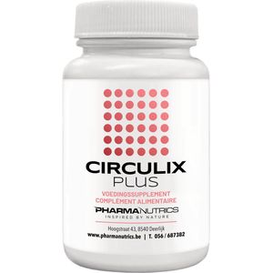 CIRCULIX PLUS 60 V-caps Pharmanutrics - Circulatie - Doorbloeding - Winterhanden - Wintertenen - Natuurlijk Complex- OPC -Gingko Biloba - Concentratie - Oorsuizen