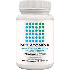 MELATONINE 180 Smelttabletten - Pharmanutrics - Slaap- Jetlag - Bioritme // Natuurlijk // Voedingssupplement // Hypo-allergeen