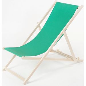 Strandstoel-Tuin stoel-Hout-Hoogte regulatie-Donkergroen