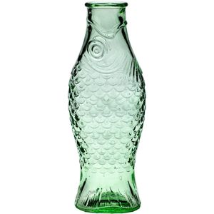Serax Fles in Visvorm 1 L Transparant groen