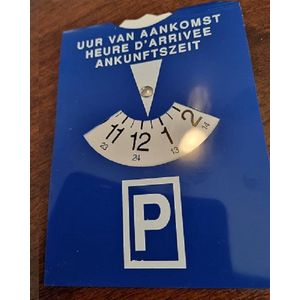 Parkeerschijf | Parkeerkaart - Blauwe zone | schijf / kaart voor parkeer