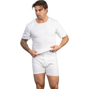 HL - Tricot - Sportbroek - Wit - 100% Katoen, Gulp, Wijder Model