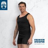 HL - Tricot Halter - Hemd - Zwart - Katoen