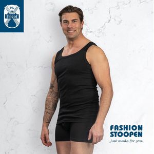 HL - Tricot Halter - Hemd - Zwart - Katoen