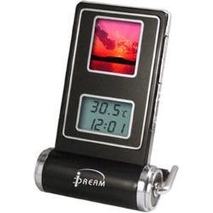 Digitale Fotolijst - Zilverkleurig - 1.5 inch LCD Display - Klok en Alarmfunctie