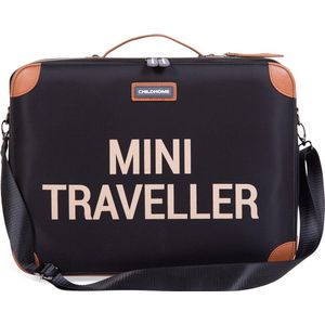 Childhome Mini Traveller - Kinderkoffer - Valies - Zwart/goud