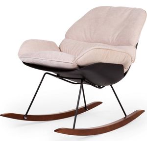 Wipstoel Childhome Rocking Lounge Chair Black + Off White