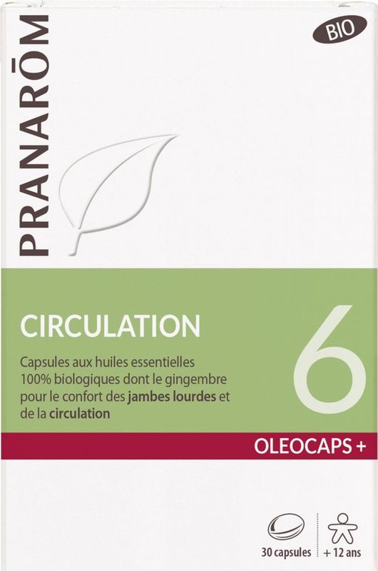 Pranarom - OleoCapsule - Bio 6 Bloedsomloop - 30 Capsules