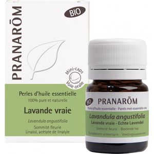 PRANARÔM - Echte lavendelparels – biologische mini-capsules met etherische olie – slaap en stress – 100% zuiver en natuurlijk – HECT – 60 kralen