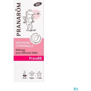 PranaBB - Citronella - Babyolie - 100% Essentiële Oliën - Biocertificaat