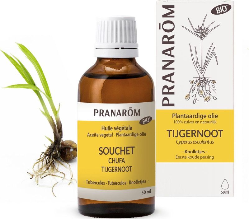 Pranarôm - Plantaardige Olie Tijgernoot - Bio - 50 ml - Etherische Olie