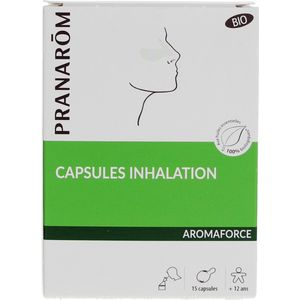 Pranarôm Aromaforce Inhalatiecapsules Biologisch 15 Capsules