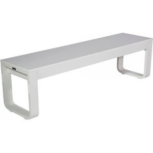 Inklapbare Zitbank FLow | Aluminium/Melamine | Wit | 160 x 40 x 45 cm