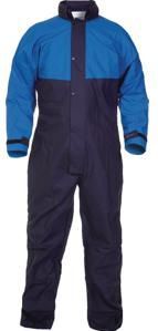 Hydrowear - Seaham - Werkoverall - Blauw - Hoge Druk Reinigen, Capuchon in Kraag, Ritssluiting met Stormflap